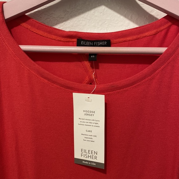 Eileen Fisher dress- small peep hole in back. Pink. XS. Brand New, never worn. - Picture 3 of 4